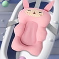 thumbnail image 3 of Cojín de baño para bebé, bañista para bebé, soporte para baño infantil, cojín para asiento de baño para recién nacido, baño Rosa Zulema Almohadilla de soporte para asiento de baño, 3 of 8