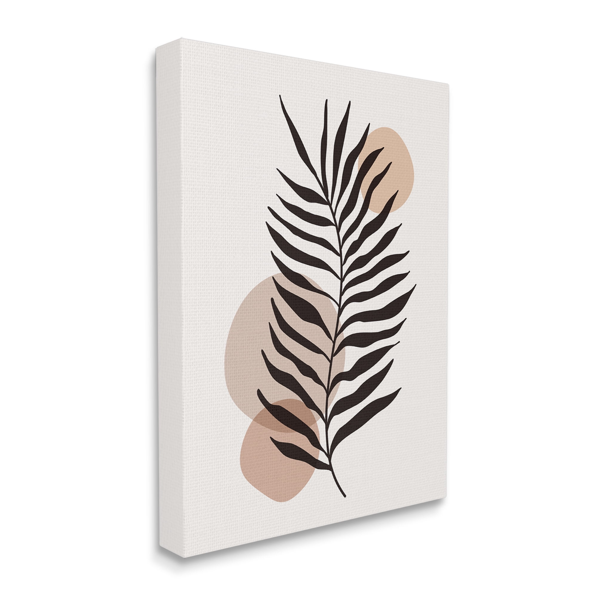 Stupell Industries Beige Boho Frond Botanical & Floral Painting Gallery Wrapped Canvas Print Wall Art, 36 x 48