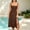 Brown, variant on Wedding Guest Dresses for Women Summer Vintage Ruched Corset Midi Dress Spaghetti Strap Square Neck Casual Sundress for Party Vacation