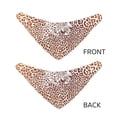 thumbnail image 3 of Rateoe Leopard Brown Print Pet Scarf for Dogs and Cats – Stylish Reflective Design, Breathable & Durable Pet Bandana with Quick-Release Buckle-Large, 3 of 5