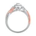 thumbnail image 2 of 1/10 Carat T.W. (I3 clarity, I-J color) Hold My Hand Diamond Heart Promise Ring in Sterling Silver with 14K Rose Gold Plating, Size 8, 2 of 5