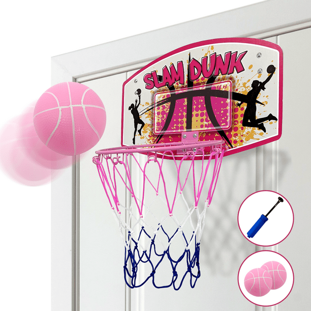 Bundaloo Mini Basketball Hoop Over The Door Indoor Basketball Game for