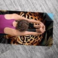 thumbnail image 5 of Leopard Gym Towel Yoga Blanket with Storage Bag, 72.8"x26.8", Suitable for Yoga, Pilates, Fitness, Etc., 5 of 6