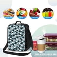 thumbnail image 4 of Fotbe Angry Shark Lonchera Bolsa de Almuerzo para Hombres y Mujeres, Lonchera de Gran Capacidad, Bolsa de Almuerzo Reutilizable, Bolsa Térmica Aislante, 4 of 7