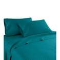 thumbnail image 5 of Porch & Den Greenburg Striped 1200 TC Egyptian Cotton Deep Pocket Bed Sheet Set Teal Cooling,Fully Elasticized Fitted Sheet California King Casual, 5 of 5