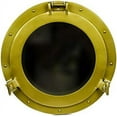 thumbnail image 2 of Hind Handicrafts Wall Mounted Vintage Nautical Ship Porthole Mirror for Home Decor | Pirate's Maritime Nautical Themed Decor | Vanity Mirror (12 INCHES, Brass Plated), 2 of 4