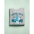 thumbnail image 3 of Taste the Fun Frozeti Dippin' Dots Retro Yeti Graphic Women's Sweatshirt, 3 of 4