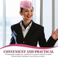 thumbnail image 4 of Stewardess Hat Flight Attendant Costume Decor Airplane Hostess Hat Cosplay Uniform Hat, 4 of 4