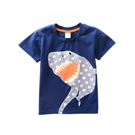 

SweetCandy Kids Baby Boys T-shirt Cartoon printing Short Sleeve Summer Tee Shirts Tops