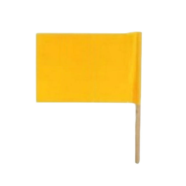 Cateissary Pequeñas banderas que agitan la bandera colorida DIY Color sólido Ejercicios de la mañana Banner Día nacional Deportes Meet Props Kits de decoración para fiestas Amarillo/20x30cm