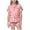 Pink, variant on Youth Girl Outfit 2 Piece Shirt Bow Print Pants Pajama Able 3 To 13 Girls Summer Outfits,Watermelon Red,Size 140.00