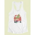 thumbnail image 3 of Christmas Cars Iii Racerback Tank Women -Jennifer Paxton Parker Designs, Female XX-Large, 3 of 4