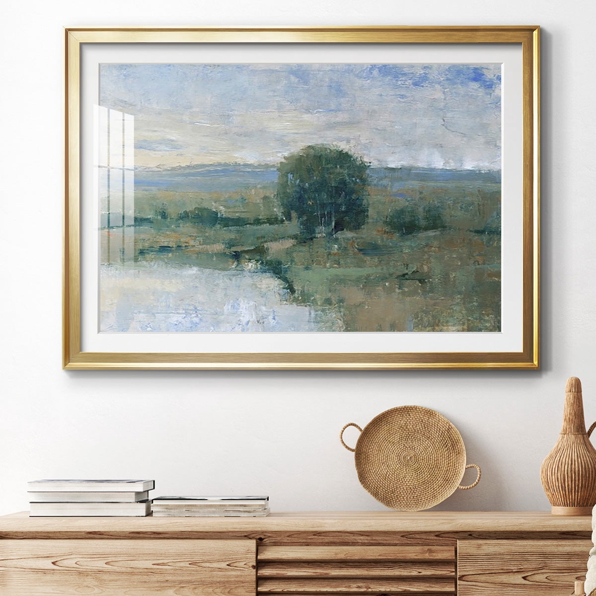 Riverbank Impression II Premium Framed Print - Ready to Hang