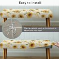 thumbnail image 6 of CHAQLIN Polyester Spandex Fabric Bench Covers for Bedroom Living Room, Scratch Resistant Easy Wash Bench Protector, Sunflower Musical Note, 6 of 9