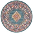 thumbnail image 5 of SAFAVIEH Madison Emmet Traditional Area Rug, Light Blue/Orange, 5'1" x 7'6", 5 of 10