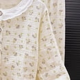 thumbnail image 7 of felwors Toddler Baby Girl Cotton Linen Button-up Pajamas Bear Print Long Sleeve Kid Sleepwear PJs Set(2-3 Years,Grey), 7 of 7