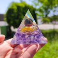 thumbnail image 2 of Three-dimensional Ornaments Natural Crystal Crushed Stone Glue Energy Tower, 2 of 5