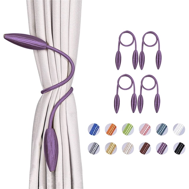 2 Pack DIY Curtain Tiebacks Clips Crystal Decorative Creative Twist Drape Tie Backs European Style Random Modelling Curtain Holdbacks for Home Kitchen Office Window Drapery