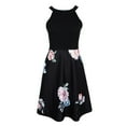 thumbnail image 2 of Milaget Robe de Plage à Fleurs pour Femme, Mode, Soirée, Bal, Formelle, Bleu G, 2 of 9