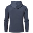 thumbnail image 3 of Tyhengta Mens Hooded Sweatshirt Casual Long Sleeve Drawstring Jacquard PlaidCloth Pullover Hoodies Dusty Blue S, 3 of 8