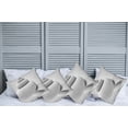 thumbnail image 2 of Ambesonne White Throw Pillow Cover 4 Pack, Shell Shaped, 16", White, 2 of 5