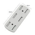thumbnail image 3 of 2-8 Pcs Plug Sticker Wall Mounted Punch Free Power Board Holder Power Strip Rack, 3 of 9