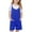 Style1-Blue girls overalls, variant on Girls Overalls Shorts Summer Casual Sleeveless Adjustable Strap Jumpers School Uniform with Pockets Casual One Piece Romper with Pockets 5-14 Years