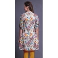 thumbnail image 3 of Bimba Kurtis Court pour Dames Imprimé Col Mandarin Robe à Manches Retroussables, 3 of 6