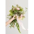 thumbnail image 2 of Pink Bride Bouquet - 15 Inch Wedding Blush Garden Artificial Flowers for Bride, 2 of 7