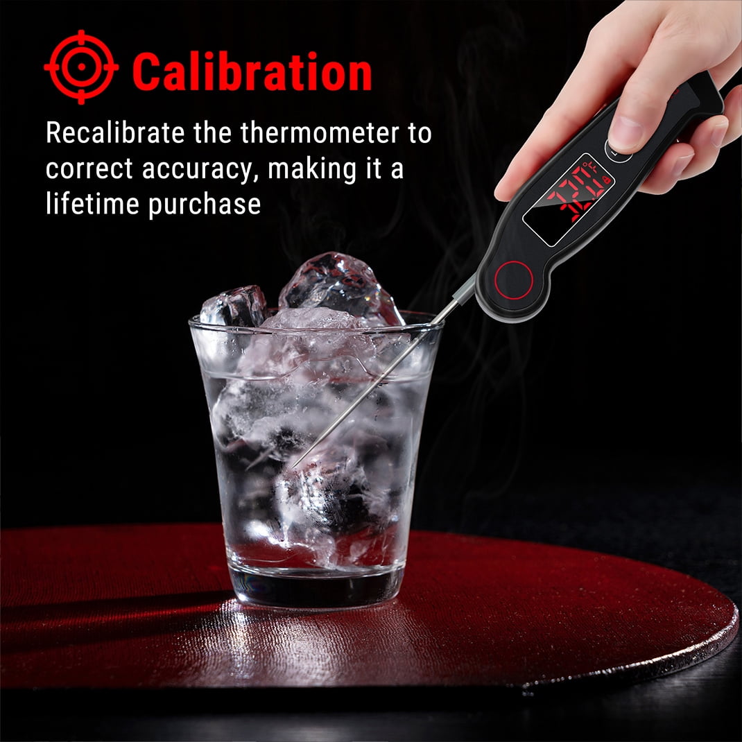 ThermoPro TP19W Waterproof Digital Meat Thermometer, Food Candy Cooking Grill Kitchen Thermometer with Magnet and LED Display