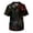 75#Dark Green, variant on Men's Nursing Scrubs Short Sleeve Tie Dye V Neck Scrub Shirt Medical Work Uniform with Pocket Scrub Tops for Men Purple L