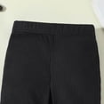thumbnail image 7 of Zanarzt Baby Leggings Baby Girls Solid Color Pants Casual Versatile Fashionable Flared Pants Black,6-9 Months, 7 of 7