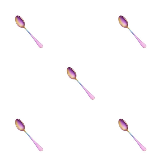 Bearachild Juego de vajilla Tenedores de Cuchara de café Exquisita Sin rebabas Superficie lisa Suministros para el hogar de larga duración Type2 NO2