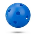 thumbnail image 1 of Langgg Pet Ball Multicolore Taille Compacte Outils de Jeu Évider Chiot Jouets Jouet Léger Chien Récupérer 26 Trous Formation Prop Bleu, 1 of 5