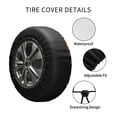 thumbnail image 4 of Kdxio Bee and Honey for Tire Cover Wheel Protectors Tyre Covers Weatherproof Wheel Covers Universal Fit for Trailer Rv SUV Truck Camper Travel Trailers 16 inch, 4 of 8