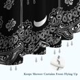 thumbnail image 6 of Black Gothic Skull Butterfly Pattern Shower Curtain 36"x72" ,Bathroom Decorative Shower Curtains Set with 12 Hooks,Modern Waterproof Washable Shower Curtain, 6 of 6