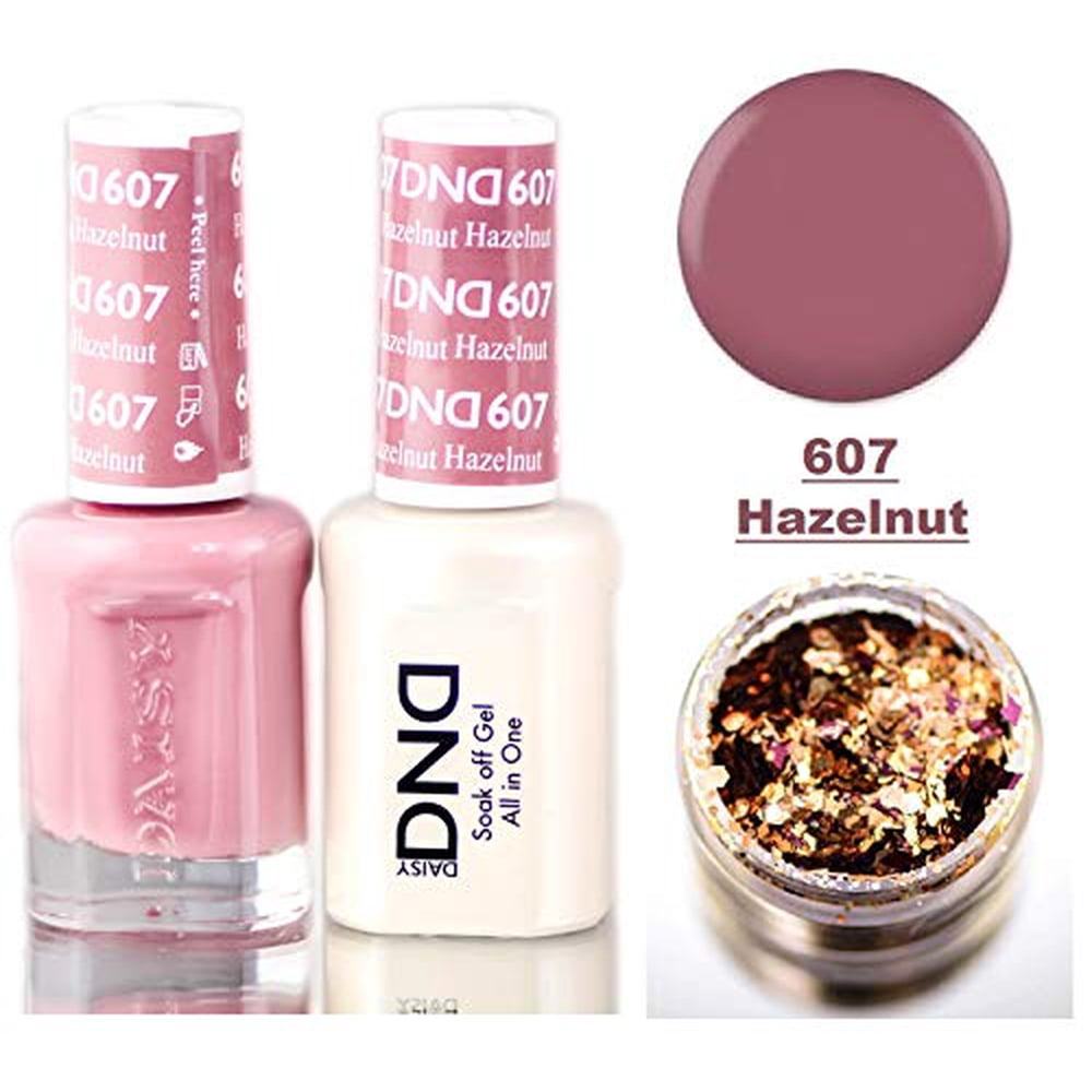 Daisy DND Neutrals Soak Off GEL POLISH DUO, All In One Gel Lacquer