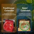 thumbnail image 4 of 2Pcs Farms Seed Calendars 2026, Nature Plantable Love Seed Calendars, Month Seeds Paper Planner with Wildflower & Fruit, For Home or Office Desk Decor, Gardening & Gifting, 4 of 7