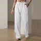 thumbnail image 3 of Pantalones Casuales De Lino De Algodón Sueltos Para Hombre, 3 of 8