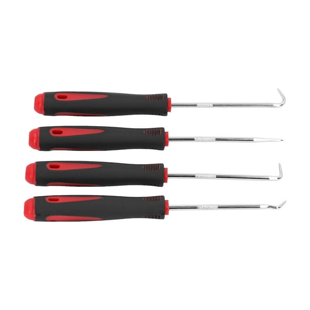 Hook Tool Set, O Rings Lock Pick Set Convenient Portable 4 Different  Special Shaped High Hardness For Tower Base Springs For Bicycle Seals 
