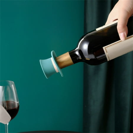 

Worallymy Silicone Sparkling Wine Bottle Stopper Decorative Hat Champagne Bottles Cork Leakproof Drinks Wine Saver