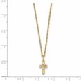 thumbnail image 2 of 10k Tri Color Black Hills Gold Cross Chain Necklace Pendant Charm Religious, 2 of 6