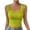 Yellow, variant on Lixiuxyad Tank Tops for Women Women's Solid Color Fashionable Sleeveless Open Navel Square Neck Shoulder Strap Vest Top