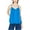 Blue - medblue, variant on bar III Womens Pleated Racerback Pullover Blouse, Blue, XX-Large