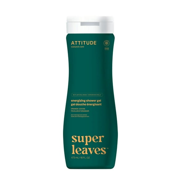 ATTITUDE super leaves, Gel Douche, Feuilles d'Oranger, 473 mL