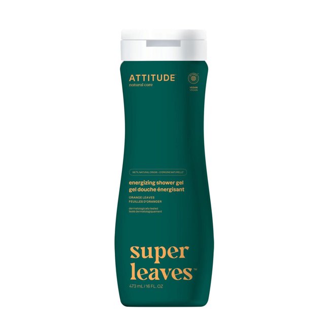 ATTITUDE super leaves, Gel Douche, Feuilles d'Oranger, 473 mL