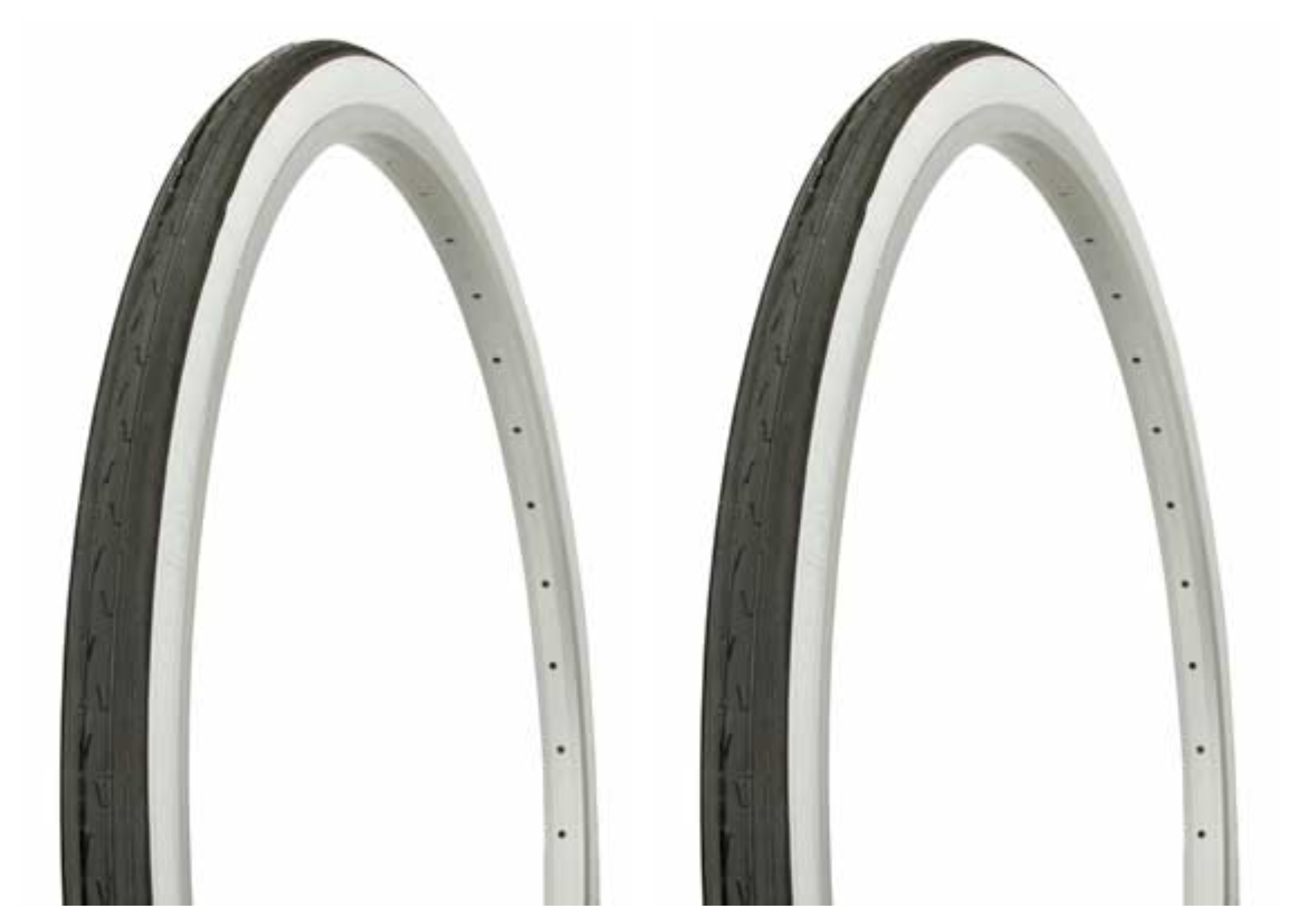 Tire set. 2 Tires. Two Tires Duro 26" x 1 3/8" Black/White Side Wall