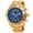 Gold, Blue, variant on Women's Quartz Multifunction Fashion Gold-Tone Bracelet Watch