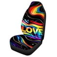 thumbnail image 5 of Uourmeti Car Seat Covers Premium Front Car Seat Cover Polyester Personalized, Suitable for Automobile Van, LOVE, 5 of 6