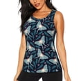 thumbnail image 2 of Picia Glowing Butterfly Pattern Women's Workout Tank Top,Breathable Activewear,Slim Fit Athletic Top,Versatile Workout Moisture-wicking top-X-Large, 2 of 9